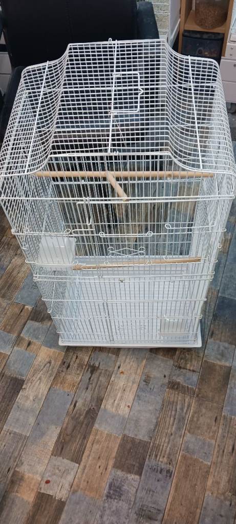 Bird Cage White 92cm H x 45W x 33D