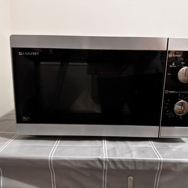 SHARP Microwave Oven - Silver, Good Condition