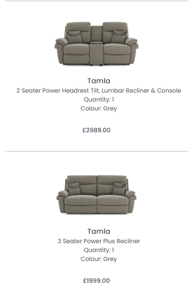 Immaculate pair of La-Z-Boy sofas