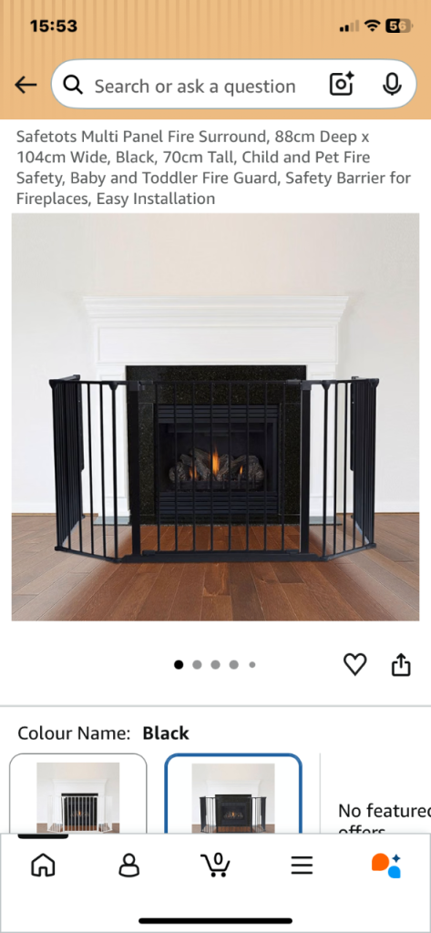 Log burner/fire guard