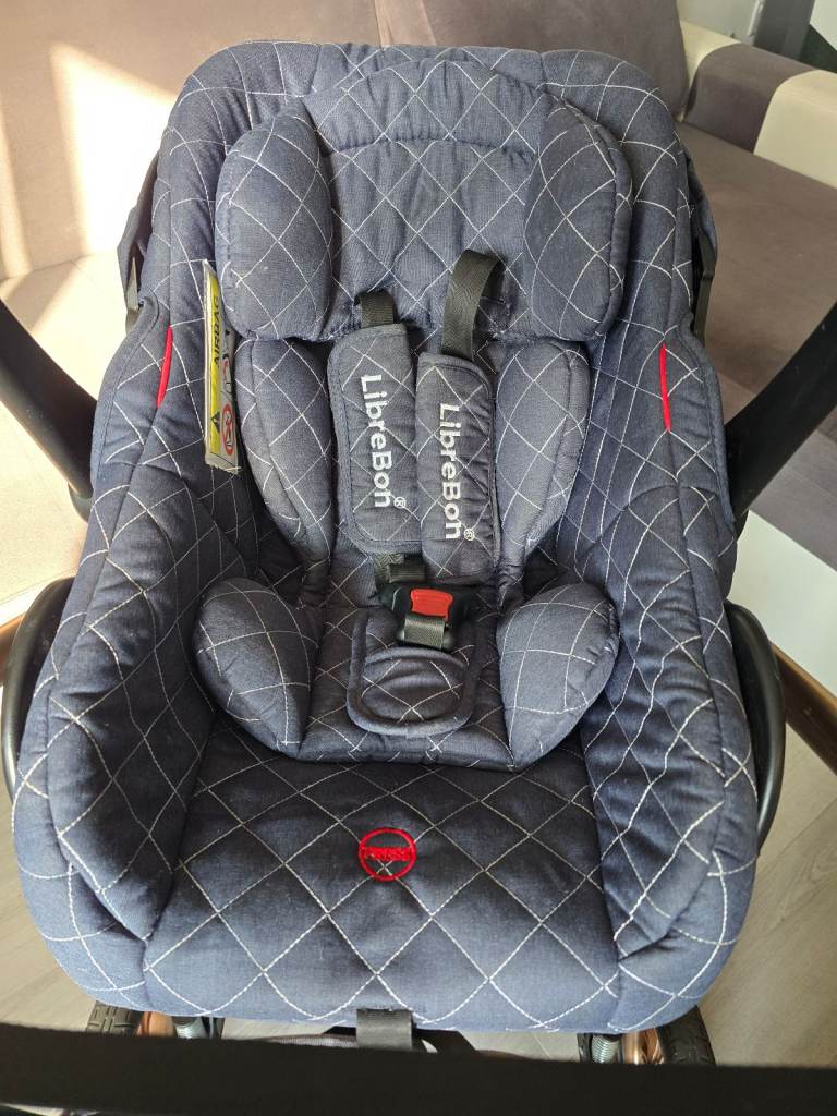 Newborn Baby Pram Pushchair Buggy Stroller 3in1 Travel System Car Seat Included and rocking chair 