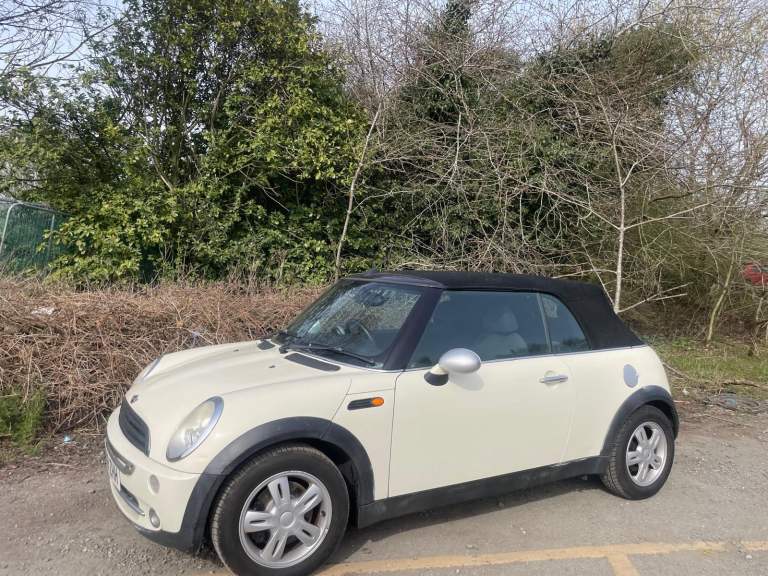 MINI ONE 1.6 CONVERTIBLE 08 REG PEPPER WHITE 2 DOOR MOT JULY 8TH 2026 SPARES OR REPAIRS