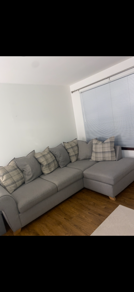 Grey DFS corner sofa