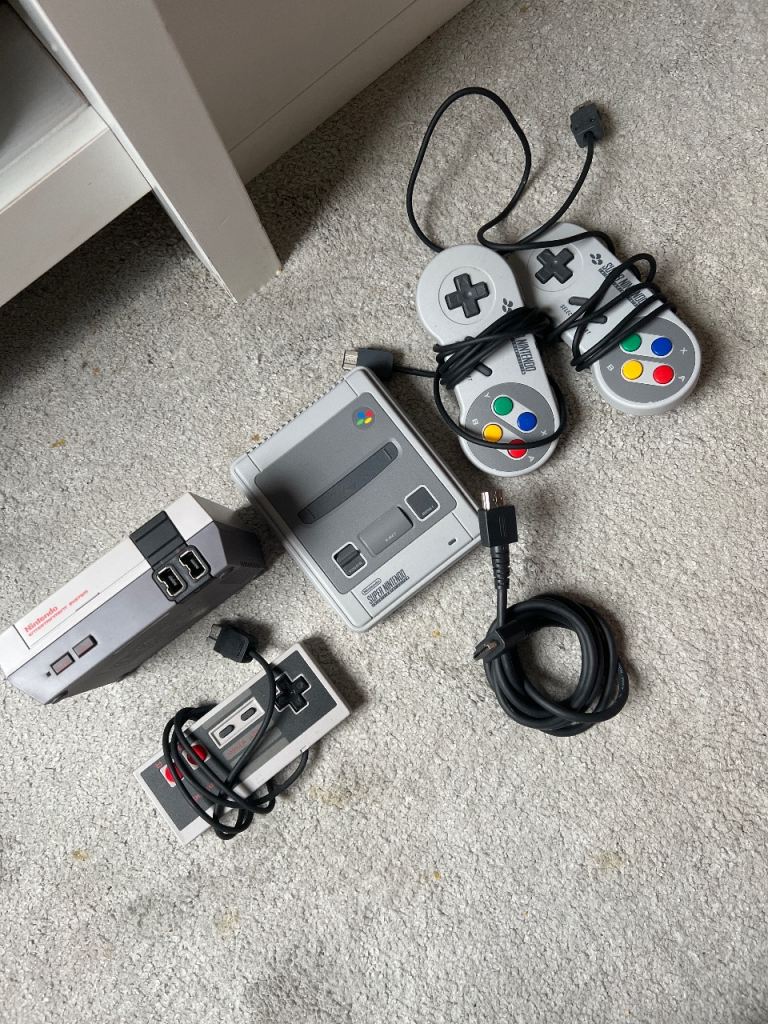 Retro Nintendo Game consoles 