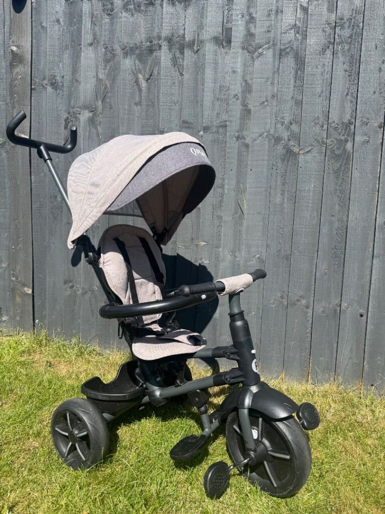 QPlay Rito Star Folding Trike - Grey, Good Condition