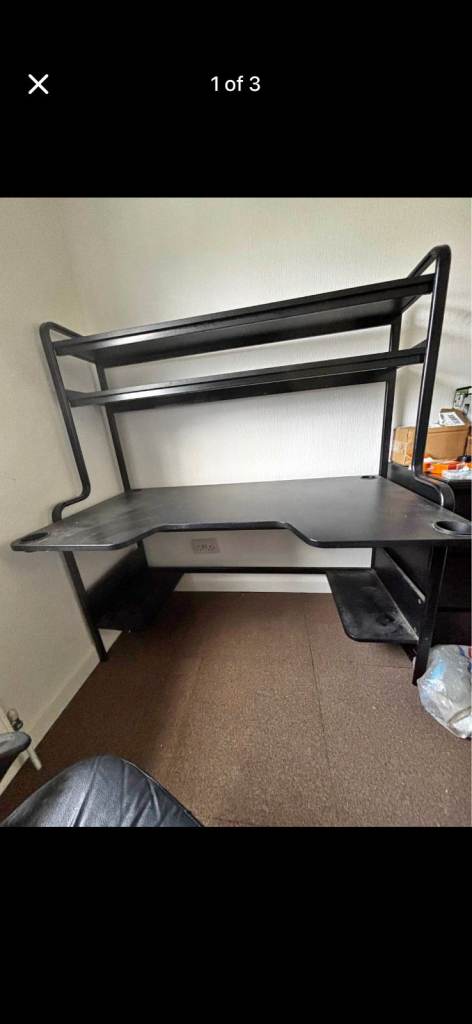 Large Black office/Gaming Desk