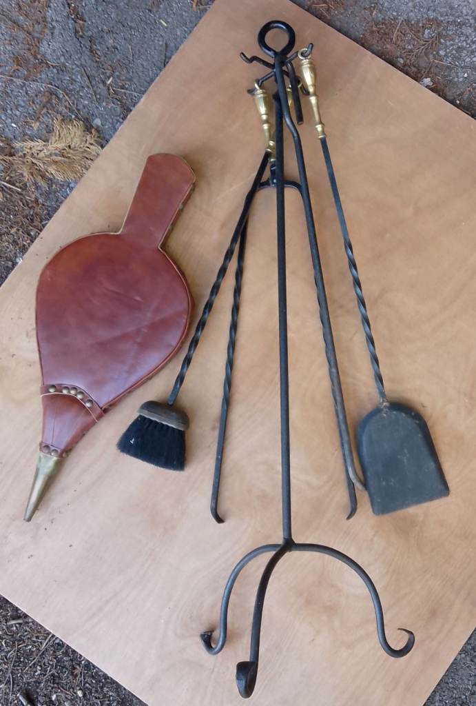 Fireplace Companion Set with Bellows – Good Condition