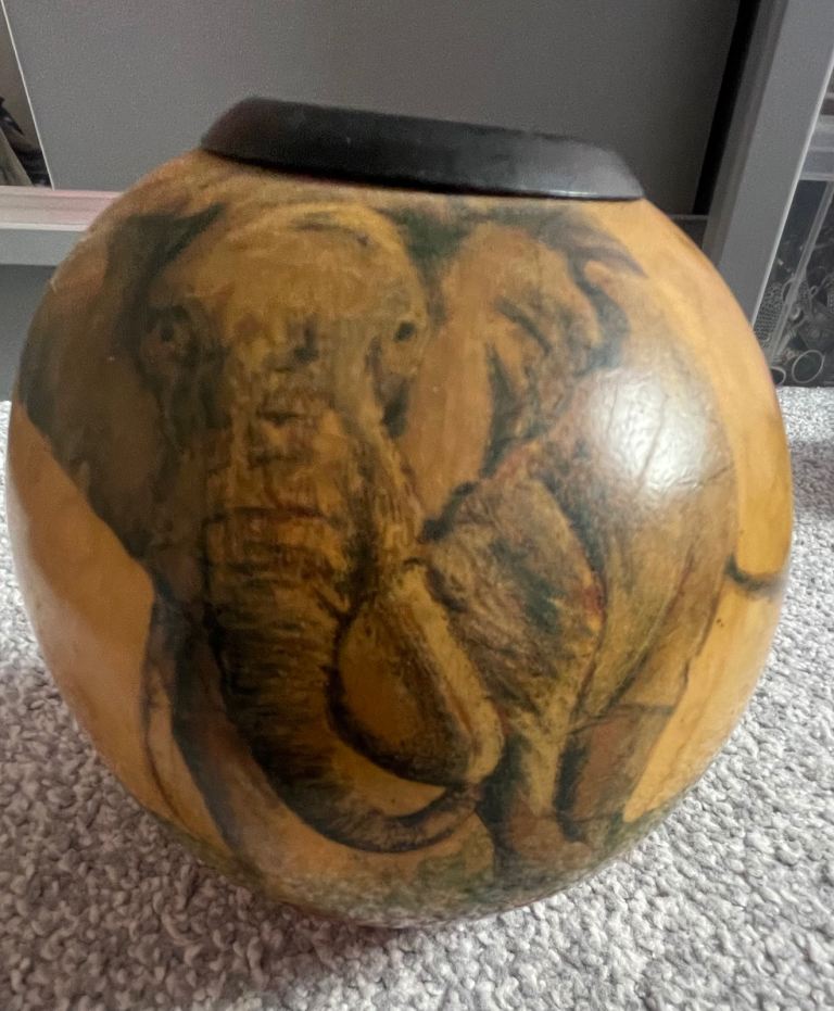 African large round candle 