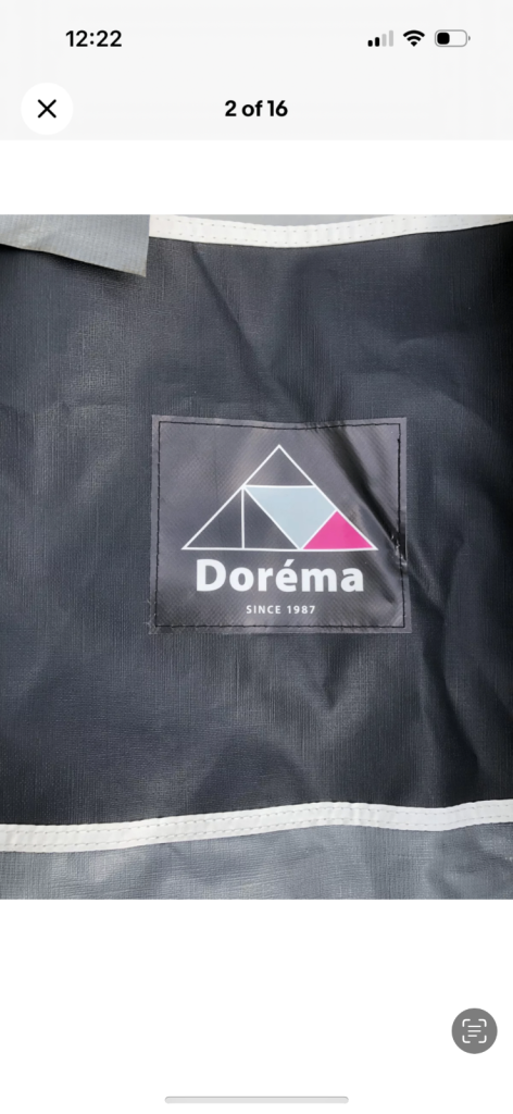 Dorema caravan awning size 6-rail 775-800