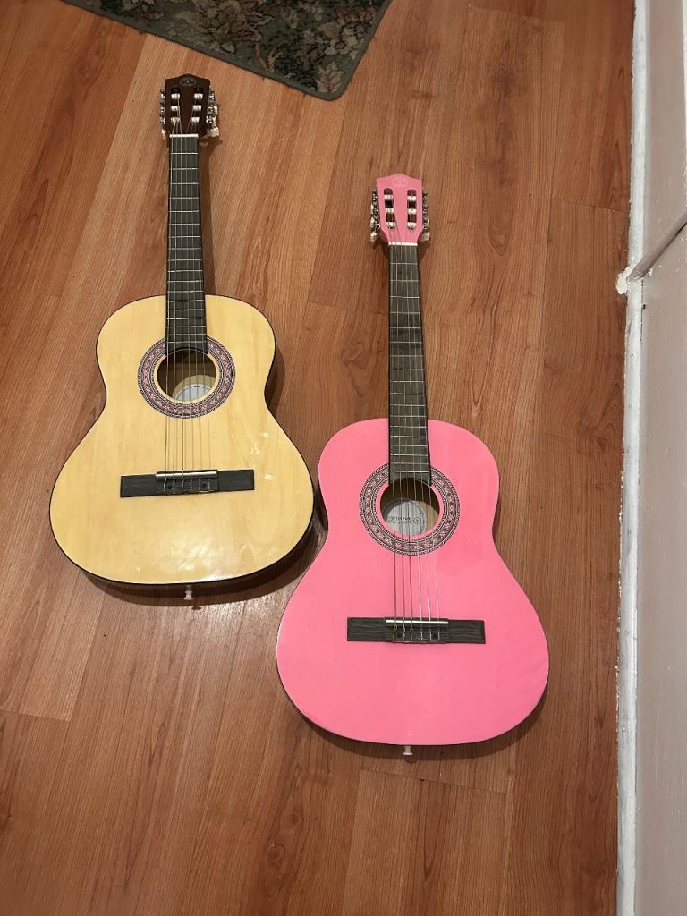 Stretton Payne  beginners or students 6 string acoustic  guitars - 3 quarter size - 30 pounds each