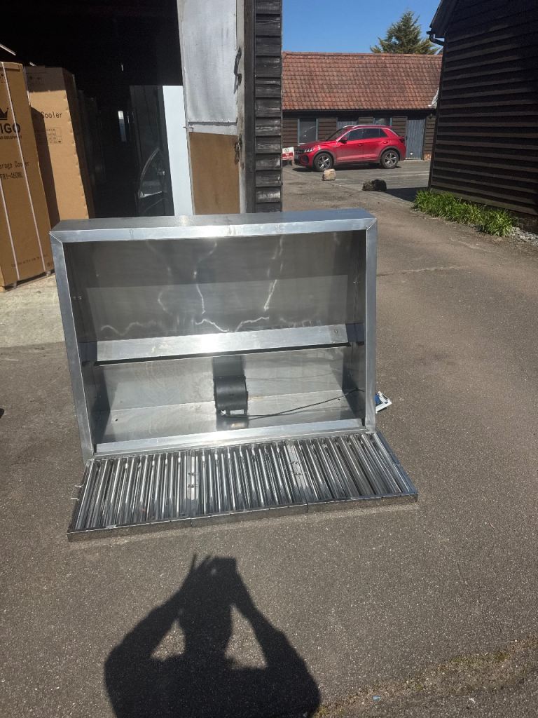 Commercial ventilation duct hood with the fan complete cafe shop restaurant takeaway 