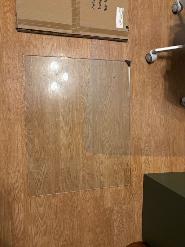 Transparent Glass Splashback - Drilled