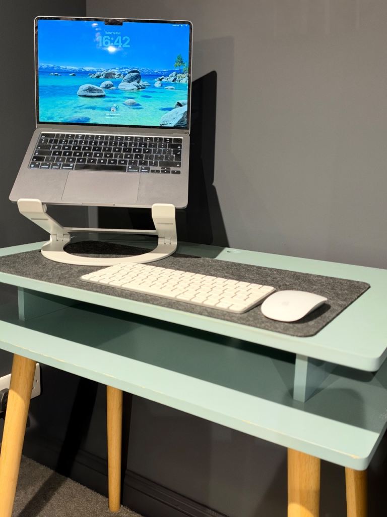 Habitat Small Desk / Console Table – Blue, Fair Condition, £35.00 for Sale