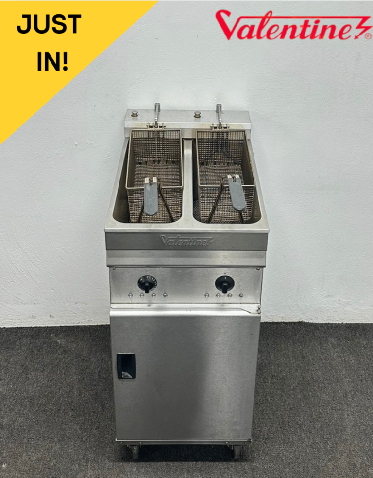PROFIT NOW, BUY LATER! - Used Valentine EVO2200 Twin Tank Twin Basket Fryer – 3 Phase Electric