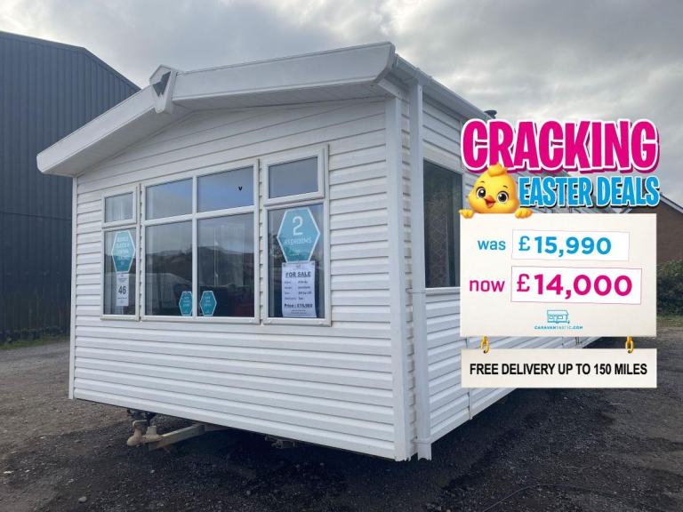 2 Bed Static Caravan DG, CH, New Carpet - Offsite Sale for Own Land, Farms