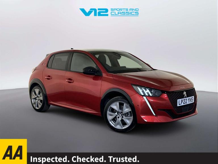 2022 Peugeot E-208 50kWh GT Hatchback 5dr Electric Auto (11kW Charger) (136 ps) Hatchback Electri...