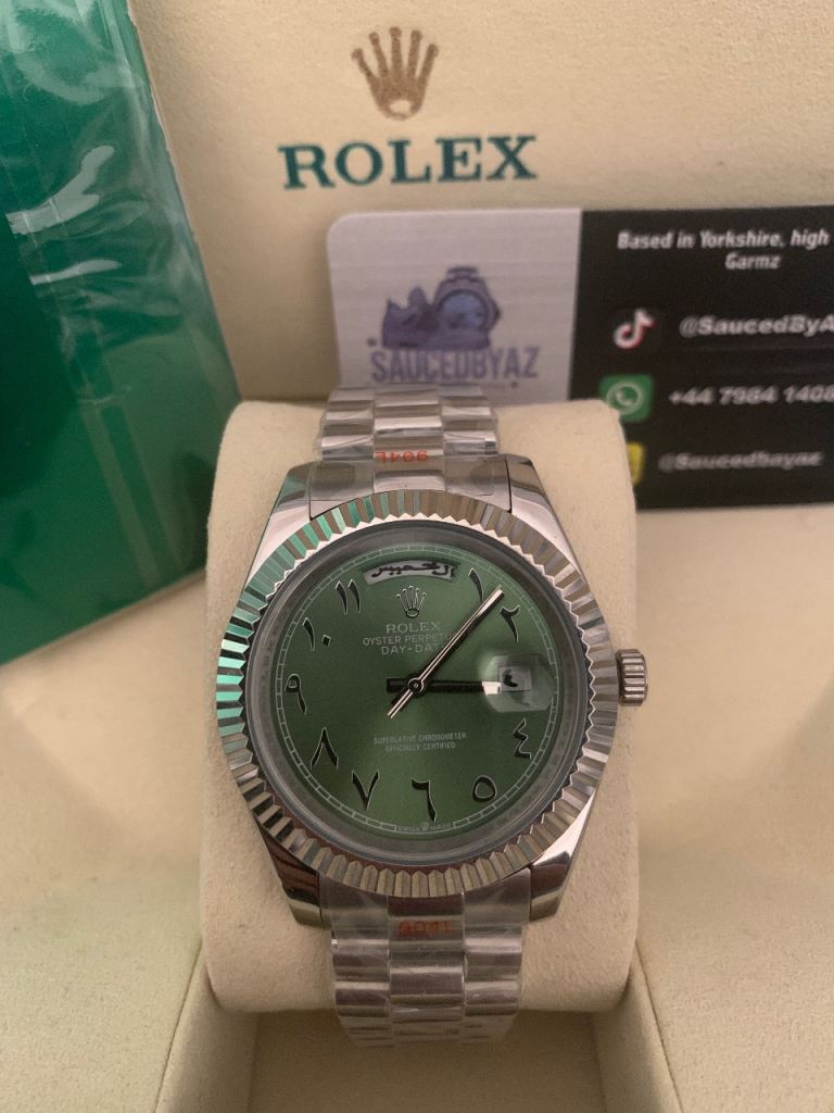 Mens Arabic Day-date watch 