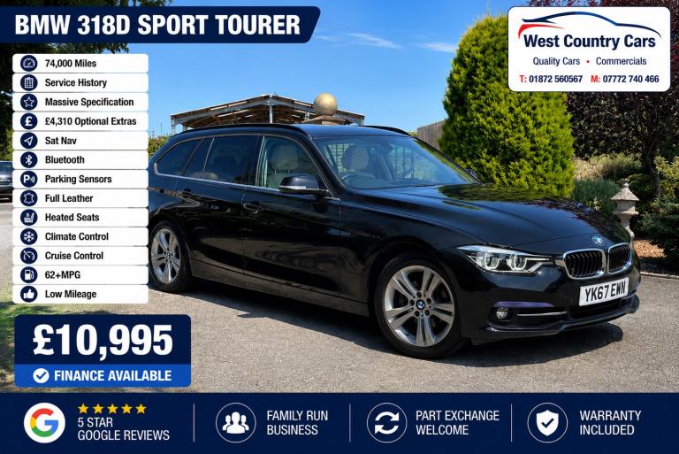 2017 BMW 3 Series 318d Sport 5dr ESTATE Diesel Manual