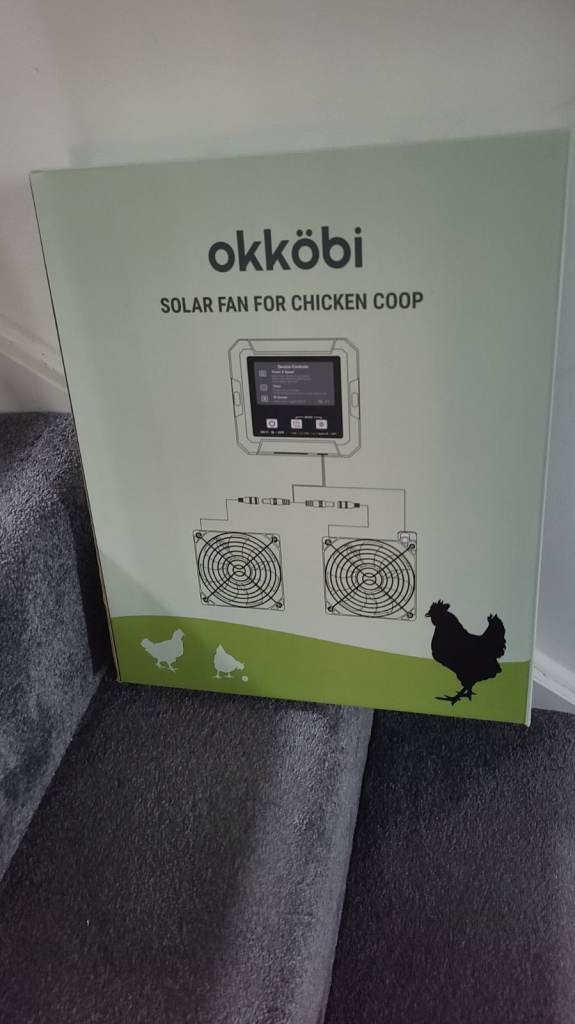 Solar Fan for Chicken Coop Greenhouse Pets Dual Solar Ventilation with Battery & Control Box NEW