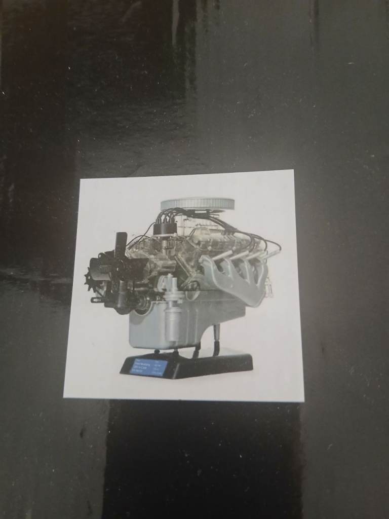 New V8 Engine Model Building Kit with Instructions