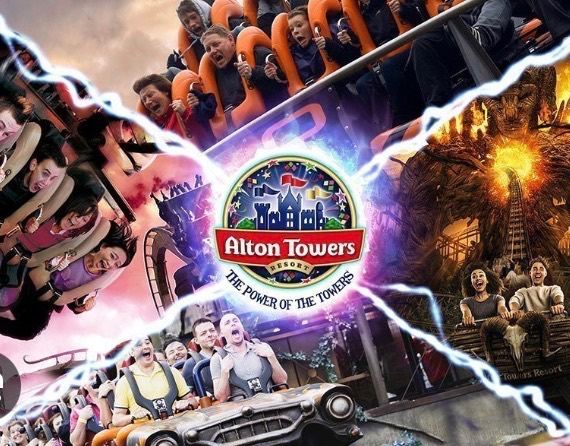 4 Alton Towers entry tickets 15/10/26