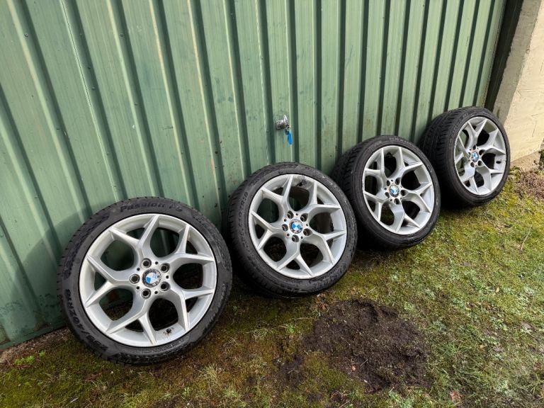 BMW X1 Alloys + Runflat Tyres 225 front 255 rear 6+mm tread 
