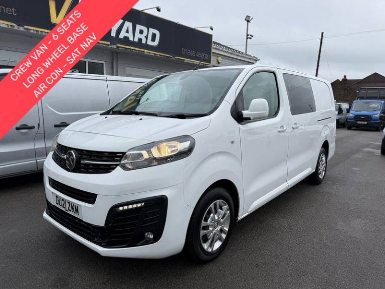2021 Vauxhall Vivaro 2.0 Turbo D 3100 Sportive Crew Van Double Cab 6 SEAT LWB AIR CON SAT NAV L2 ...