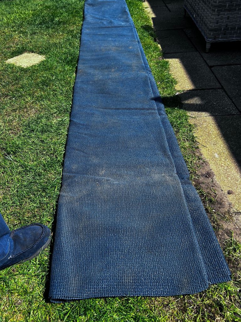 Awning, breathable ground sheet