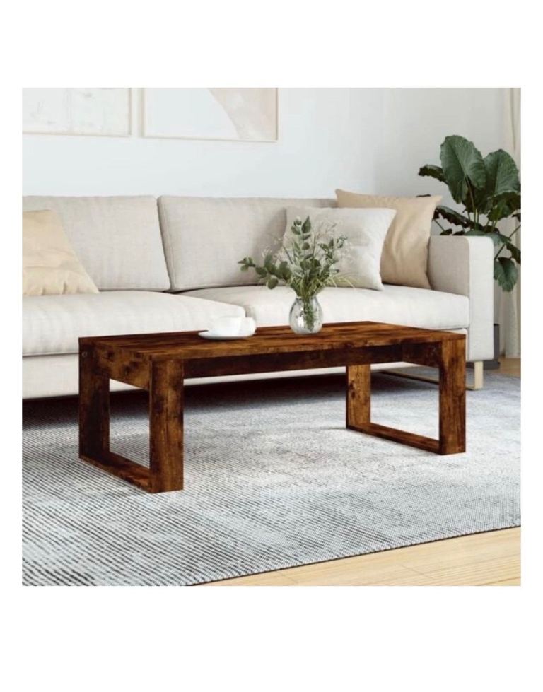 Brown oak coffee table