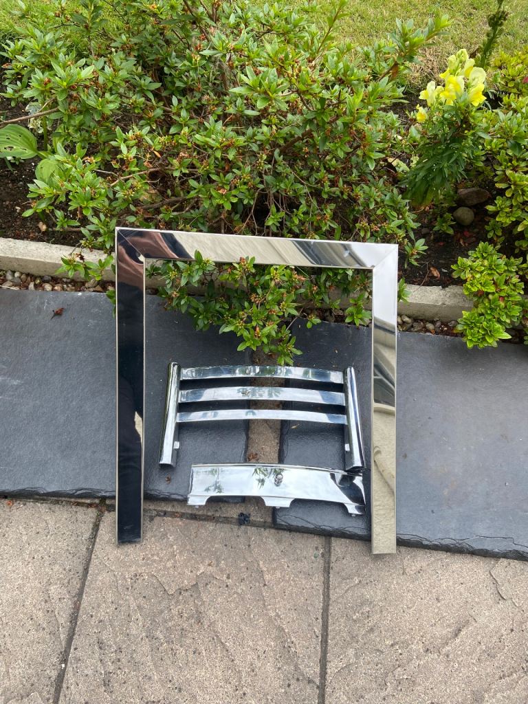 Polished fire fret and  frame