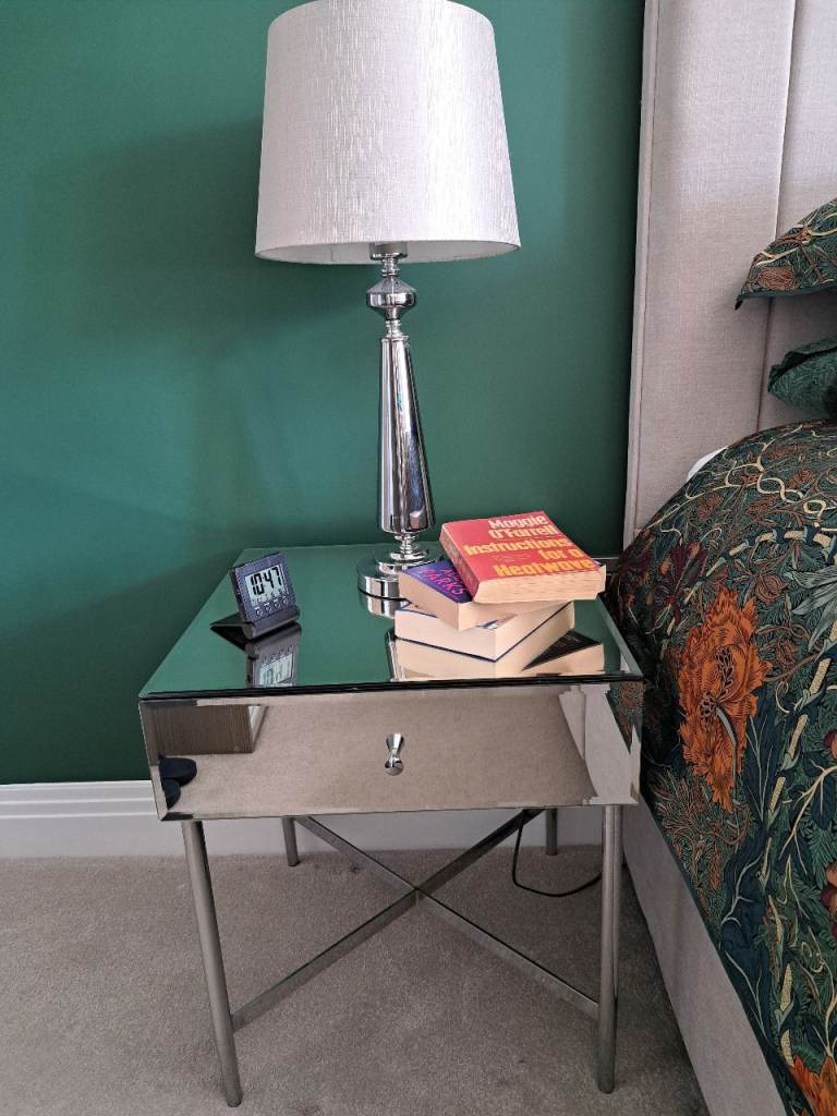 Pair of John Lewis mirrored bedside tables