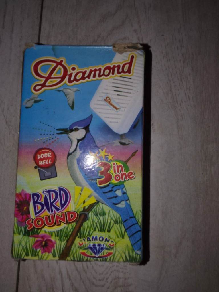 Diamond Bird Sound Doorbell – New, 3-in-1