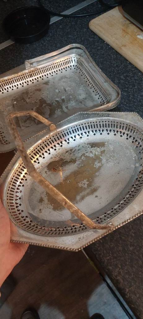 Vintage Silver Plated Tea Set with Two Trays