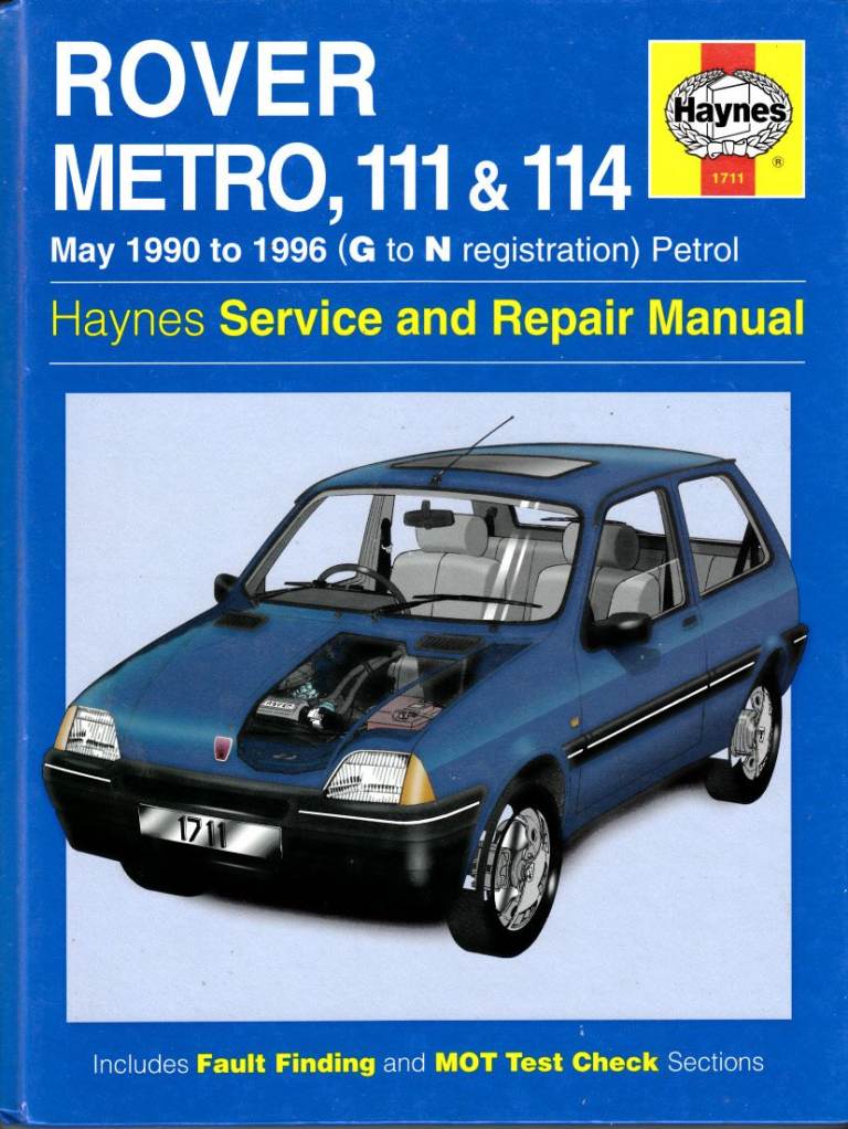 HAYNES ROVER METRO 111 & 114 SERVICE REPAIR MANUAL 1990 - 1996