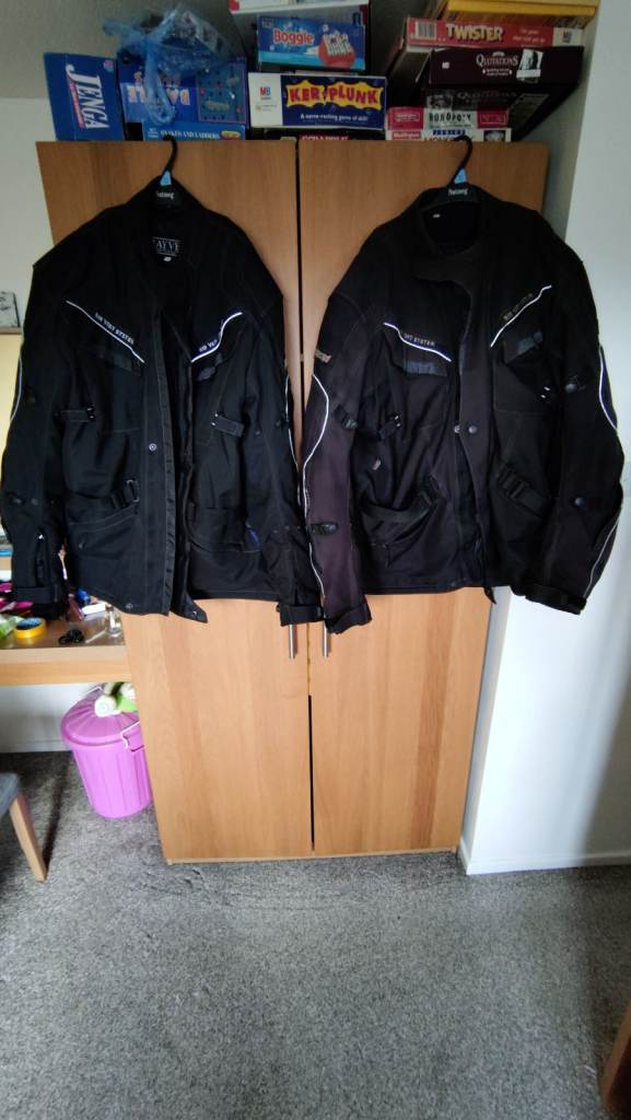 Two Rayven Motorbike jackets for sale.