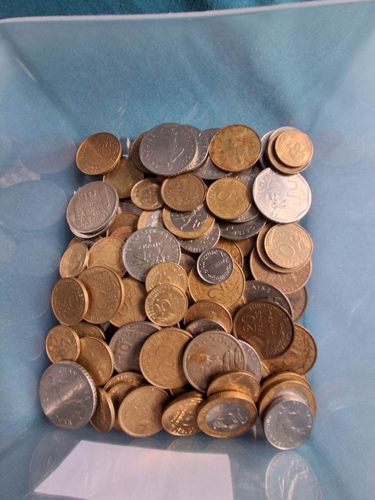 130 old French Coins 