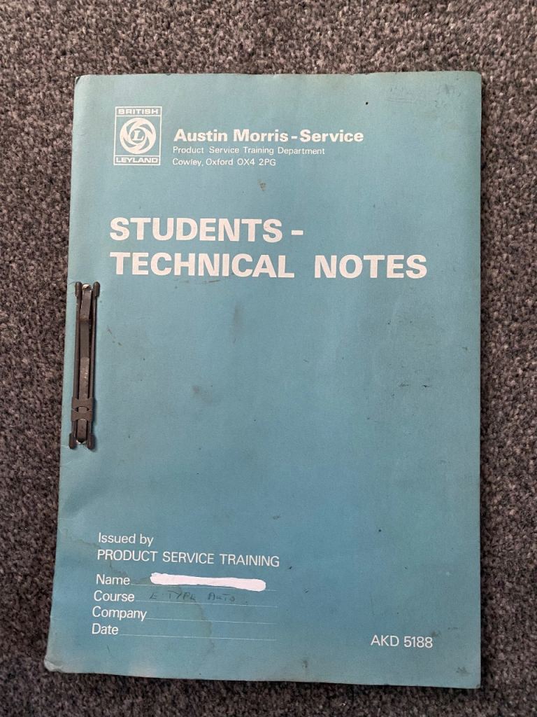 Austin Morris service notes