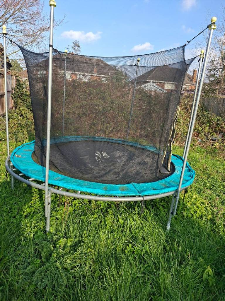 Trampoline and triple swing set