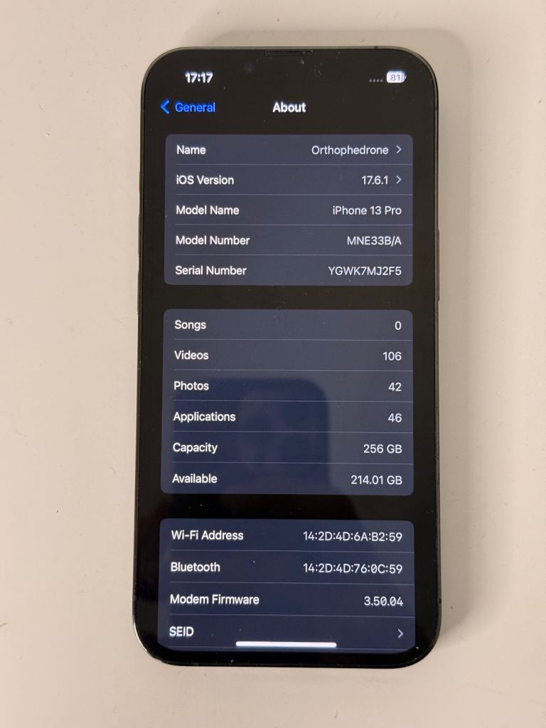 iPhone 13 Pro 256GB Apple Green Mint Condition