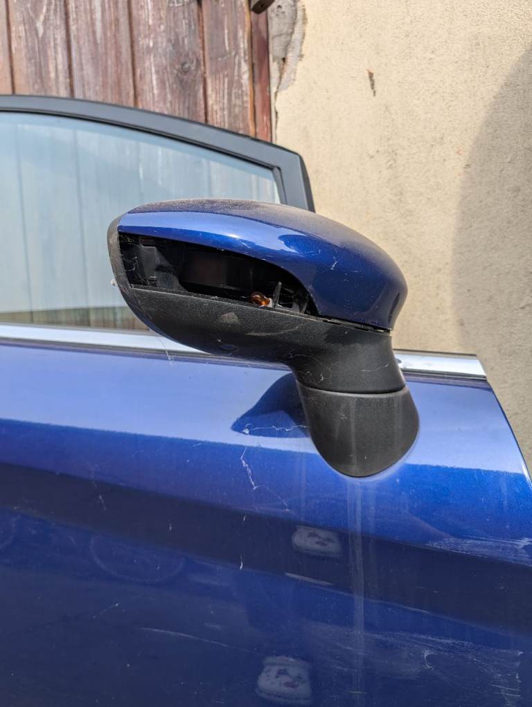 Ford Fiesta MK7 2014 drivers side front door 5dr complete blue