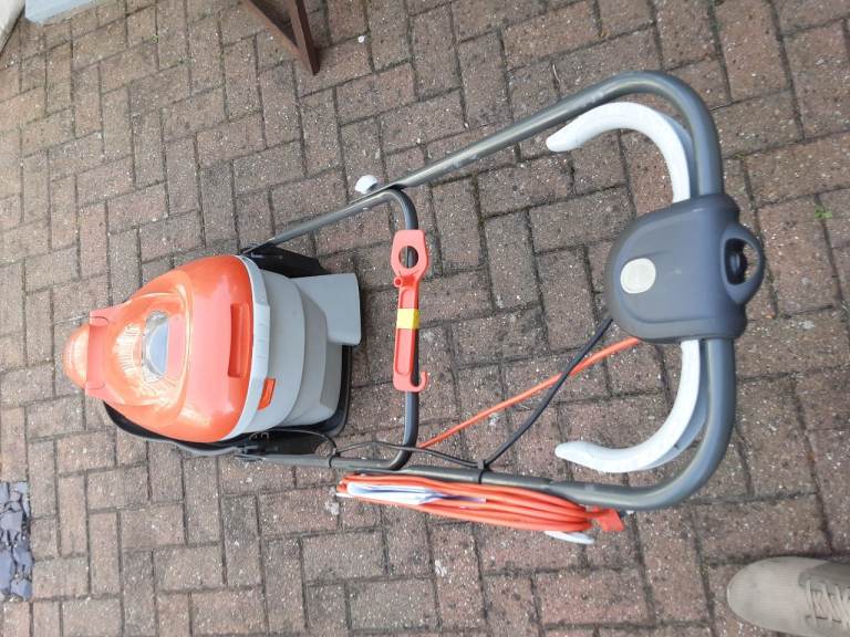Flymo Electric Lawnmower – Good Condition, Orange