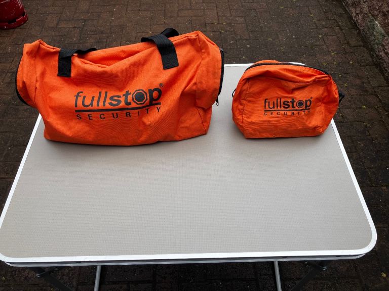 Full stop wheel and hitch lock