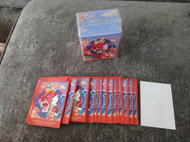 gyarados card sleeves Pokemon TCG 64ct Premium Gloss Terastal Toys & Games card deck. Shining Gyarados | Extended Art