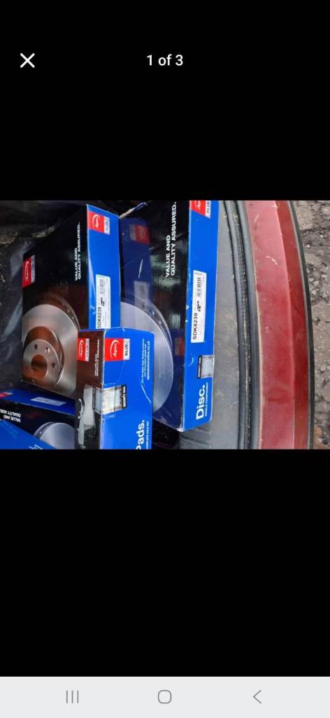 Front brake discs,and pads set
