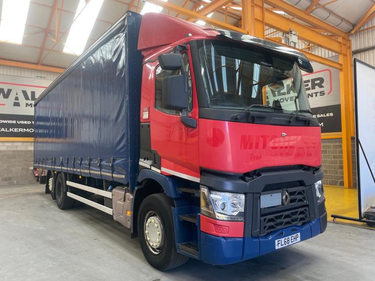 RENAULT T380 *EURO 6*, 26 TONNE 6X2 CURTAINSIDER - 2018 - FL68 EHP