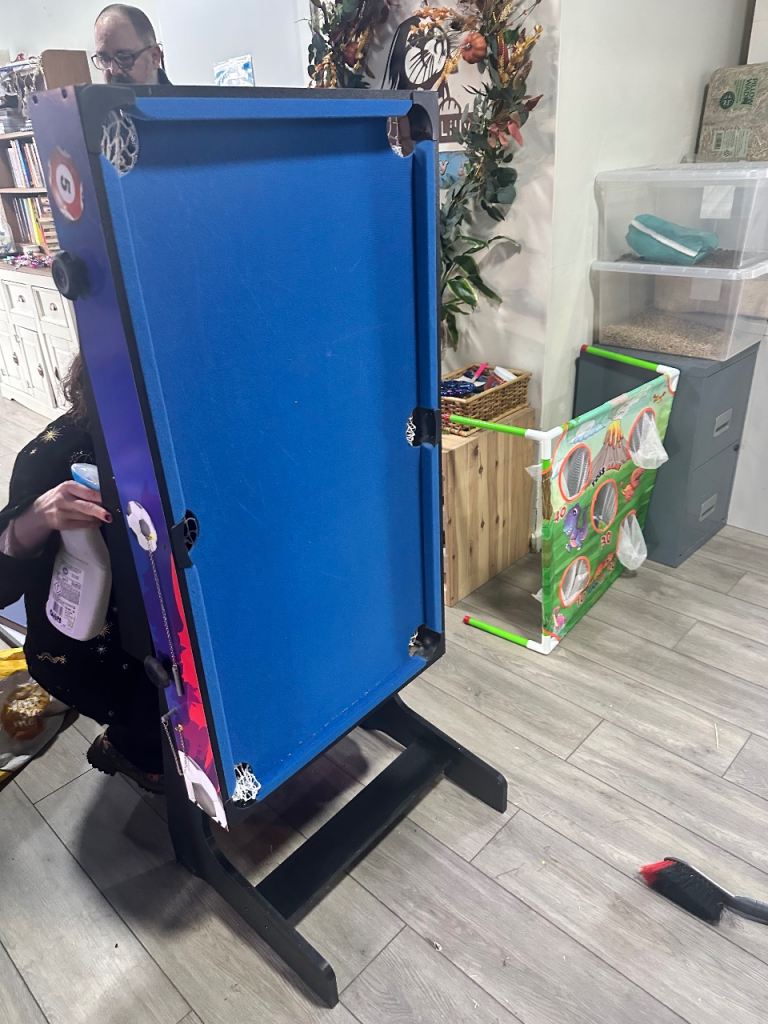 4ft pool, table tennis, air hockey, ping pong table 