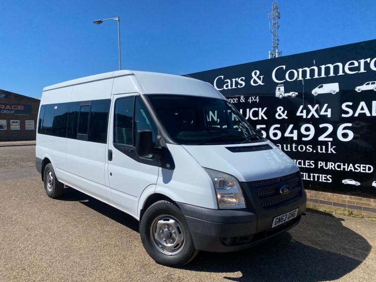2013 Ford Transit T350 2.2 TDCI 136 BHP LWB MEDIUM ROOF 14 SEATER MINIBUS 57K LOW MILES AC MINIBU...