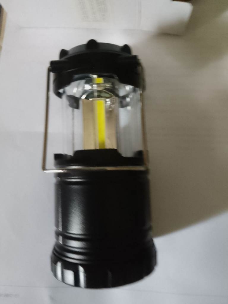 Portable LED Camping Lantern – Black, Good Condition