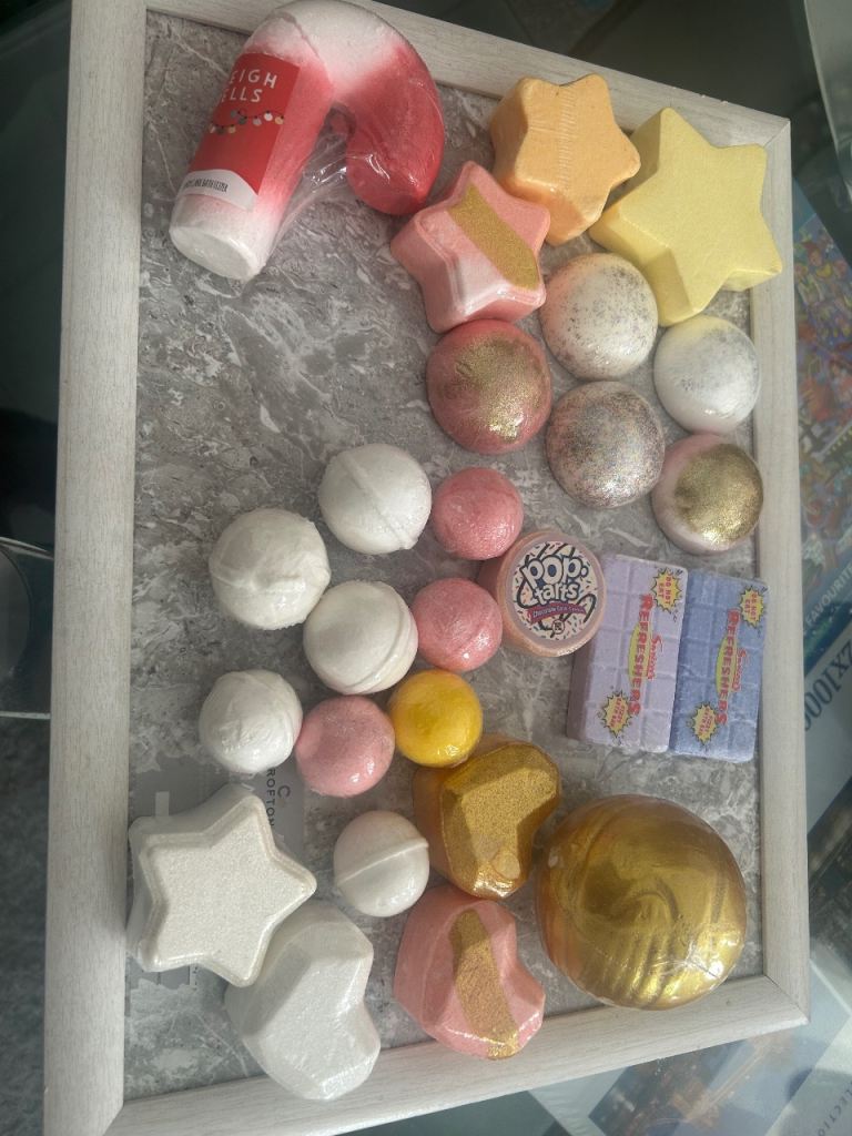 New Bath Bombs, Various Shapes & Colours
