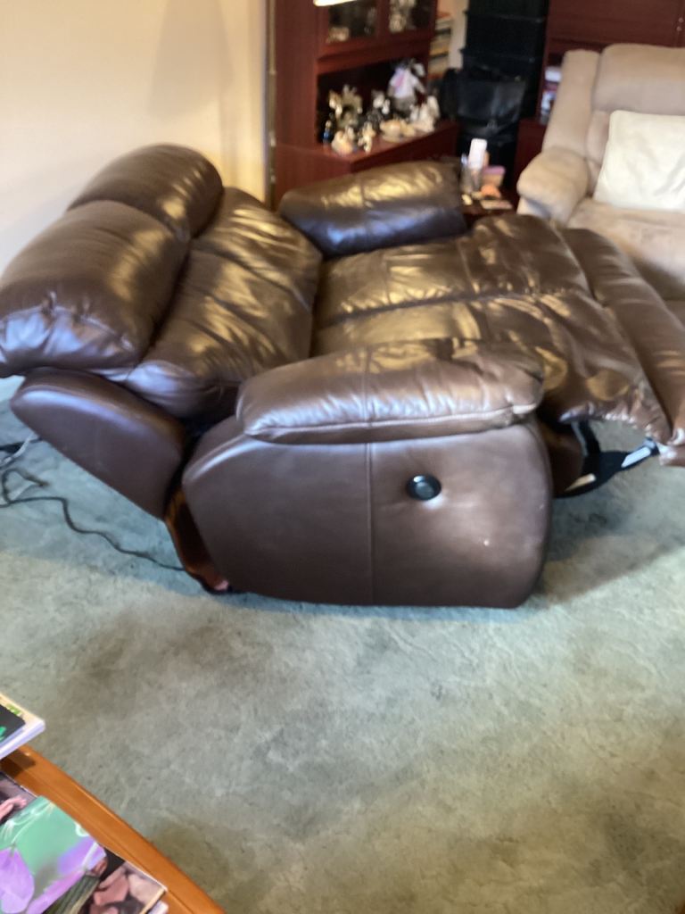 Reclining sofa.
